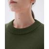 imageSUUKSESS Women Cashmere Oversized Long Sleeve Pullover Sweater Crew Neck JumpersArmy Green
