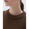imageSUUKSESS Women Cashmere Oversized Long Sleeve Pullover Sweater Crew Neck JumpersCocoa Brown