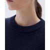 imageSUUKSESS Women Cashmere Oversized Long Sleeve Pullover Sweater Crew Neck JumpersNavy Blue