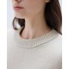 imageSUUKSESS Women Cashmere Oversized Long Sleeve Pullover Sweater Crew Neck JumpersStone