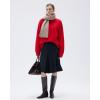 imageSUUKSESS Women Cashmere Oversized Long Sleeve Pullover Sweater Crew Neck JumpersTrue Red