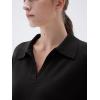 imageSUUKSESS Women Cashmere Oversized V Neck Pullover Sweaters Long Sleeve Collared Knit Jumper TopsBlack
