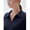 imageSUUKSESS Women Cashmere Oversized V Neck Pullover Sweaters Long Sleeve Collared Knit Jumper TopsNavy Blue