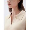 imageSUUKSESS Women Cashmere Oversized V Neck Pullover Sweaters Long Sleeve Collared Knit Jumper TopsWhite Black Stripe