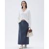 imageSUUKSESS Women Cashmere Oversized V Neck Pullover Sweaters Long Sleeve JumpersCream White