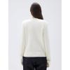 imageSUUKSESS Women Chunky Cashmere Cardigan Sweaters Trendy Fall Fashion Button Up Long Sleeve Knit OutfitsCream White