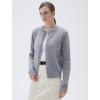 imageSUUKSESS Women Chunky Cashmere Cardigan Sweaters Trendy Fall Fashion Button Up Long Sleeve Knit OutfitsGray