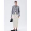 imageSUUKSESS Women Chunky Cashmere Cardigan Sweaters Trendy Fall Fashion Button Up Long Sleeve Knit OutfitsGray