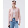 imageSUUKSESS Women Chunky Cashmere Cardigan Sweaters Trendy Fall Fashion Button Up Long Sleeve Knit OutfitsPink