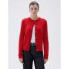 imageSUUKSESS Women Chunky Cashmere Cardigan Sweaters Trendy Fall Fashion Button Up Long Sleeve Knit OutfitsRed