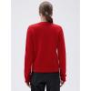 imageSUUKSESS Women Chunky Cashmere Cardigan Sweaters Trendy Fall Fashion Button Up Long Sleeve Knit OutfitsRed