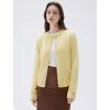 imageSUUKSESS Women Chunky Cashmere Cardigan Sweaters Trendy Fall Fashion Button Up Long Sleeve Knit OutfitsYellow