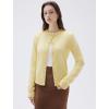 imageSUUKSESS Women Chunky Cashmere Cardigan Sweaters Trendy Fall Fashion Button Up Long Sleeve Knit OutfitsYellow