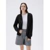 imageSUUKSESS Women Chunky Knit Cashmere Sweaters Zip up Oversized Hoodies Cardigan with Pockets Long Sleeve Fall OuterwearBlack