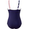 imageSUUKSESS Women Sexy Mesh Tummy Control Swimsuit Push Up High Waisted Bathing Suit10 American Flag