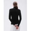 imageSUUKSESS Women Turtleneck Cashmere Sweater Long Sleeve Shirts Fall Basic Thermal Tops Winter ClothesBlack