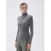 imageSUUKSESS Women Turtleneck Cashmere Sweater Long Sleeve Shirts Fall Basic Thermal Tops Winter ClothesWarm Gray