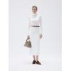 imageSUUKSESS Women Turtleneck Cashmere Sweater Long Sleeve Shirts Fall Basic Thermal Tops Winter ClothesWhite