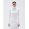 imageSUUKSESS Women Turtleneck Cashmere Sweater Long Sleeve Shirts Fall Basic Thermal Tops Winter ClothesWhite