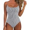 White Black Striped