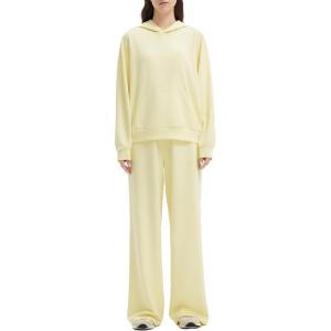 imageSUUKSESS Women 2 Piece Sets 2025 Oversized Hoodie Sweatshirt Wide Leg Sweatpants06 Yellow
