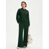 imageSUUKSESS Women 2 Piece Sets 2025 Oversized Hoodie Sweatshirt Wide Leg Sweatpants08 Deep Green