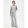 imageSUUKSESS Women 2 Piece Sets 2025 Oversized Hoodie Sweatshirt Wide Leg Sweatpants11 Grey