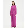 imageSUUKSESS Women 2 Piece Sets 2025 Oversized Hoodie Sweatshirt Wide Leg Sweatpants12 Hot Pink