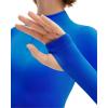 imageSUUKSESS Workout Sets for Women 2 Piece Seamless Long Sleeve Yoga Outfits Active Leggings Half Zippy Jacket Gym SetRoyal Blue