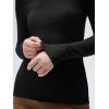 imageSUUKSESS Women Cashmere Turtleneck Long Sleeve Shirt Fitted Fall Basic Thermal Tops Fall FashionBlack