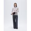 imageSUUKSESS Women Cashmere Turtleneck Long Sleeve Shirt Fitted Fall Basic Thermal Tops Fall FashionGray