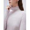 imageSUUKSESS Women Cashmere Turtleneck Long Sleeve Shirt Fitted Fall Basic Thermal Tops Fall FashionGray