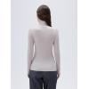 imageSUUKSESS Women Cashmere Turtleneck Long Sleeve Shirt Fitted Fall Basic Thermal Tops Fall FashionGray