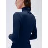imageSUUKSESS Women Cashmere Turtleneck Long Sleeve Shirt Fitted Fall Basic Thermal Tops Fall FashionNavy Blue