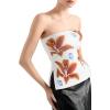 imageSUUKSESS Women Double Lined Going Out Trendy Tube Tops Side Split Sexy Tank Tops15 Maple Leaf