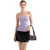 imageSUUKSESS Women Double Lined Going Out Trendy Tube Tops Side Split Sexy Tank Tops24 Lilac