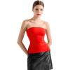imageSUUKSESS Women Double Lined Going Out Trendy Tube Tops Side Split Sexy Tank Tops11 Red