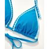 image:imageSUUKSESS Women Cheeky Halter String Bikini Sets Sexy Triangle Two Piece Swimsuit142 Blue Color Block