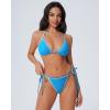 image:imageSUUKSESS Women Cheeky Halter String Bikini Sets Sexy Triangle Two Piece Swimsuit142 Blue Color Block