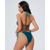 image:imageSUUKSESS Women Cheeky Halter String Bikini Sets Sexy Triangle Two Piece Swimsuit142 Green Blue