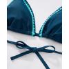 image:imageSUUKSESS Women Cheeky Halter String Bikini Sets Sexy Triangle Two Piece Swimsuit142 Green Blue