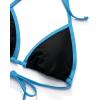 imageSUUKSESS Women Sexy Thong String 2 Piece Bikini Set Cheeky Halter Swimsuit71 Black Blue