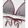 imageSUUKSESS Women Sexy Thong String 2 Piece Bikini Set Cheeky Halter Swimsuit71 Brown Striped