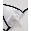 imageSUUKSESS Women Sexy Thong String 2 Piece Bikini Set Cheeky Halter Swimsuit71 White Black