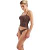 imageSUUKSESS Women Sexy Square Neck Tank Top Summer Y2K Going Out Basic Cami ShirtBrown Polka Dots