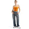 imageSUUKSESS Women Sexy Square Neck Tank Top Summer Y2K Going Out Basic Cami ShirtOrange