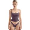 imageSUUKSESS Women Sexy Square Neck Tank Top Summer Y2K Going Out Basic Cami ShirtTaro Purple