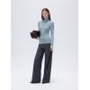 imageSUUKSESS Women Cashmere Turtleneck Long Sleeve Shirt Fitted Fall Basic Thermal Tops Fall FashionAsh Blue