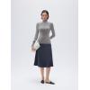 imageSUUKSESS Women Cashmere Turtleneck Long Sleeve Shirt Fitted Fall Basic Thermal Tops Fall FashionHemp Gray