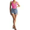 imageSUUKSESS Women Notch Neck Ribbed Seamless Bodysuit Padded Sexy Tank Tops